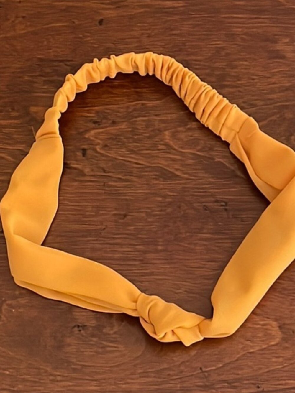Women's Orange Tie Knot Headband